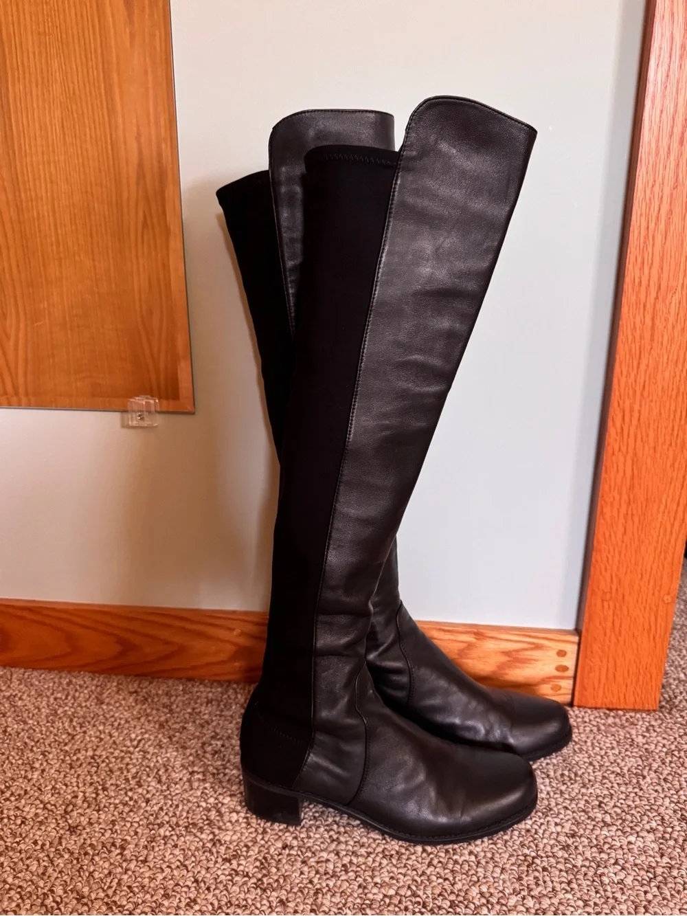 Stuart Weitzman Black Reserve Over-The-Knee Boots